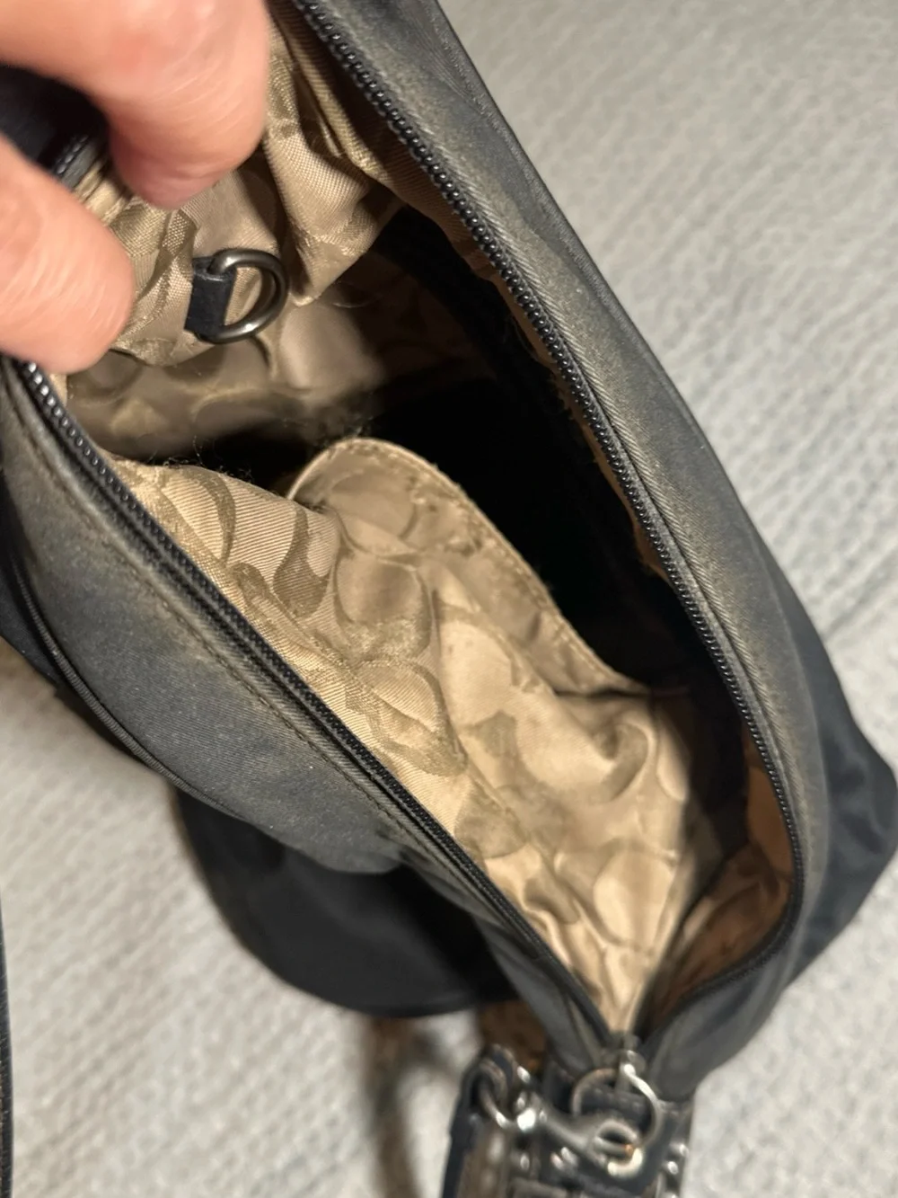 Coach Black Crossbody Hobo Bag